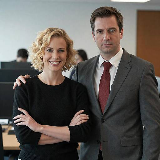 Office Portrait of Dynamic Duo