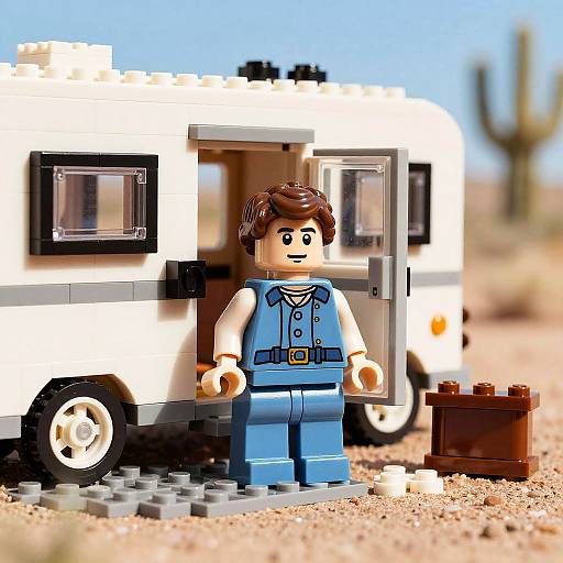 Realistic LEGO Sherlock Holmes Desert Scene