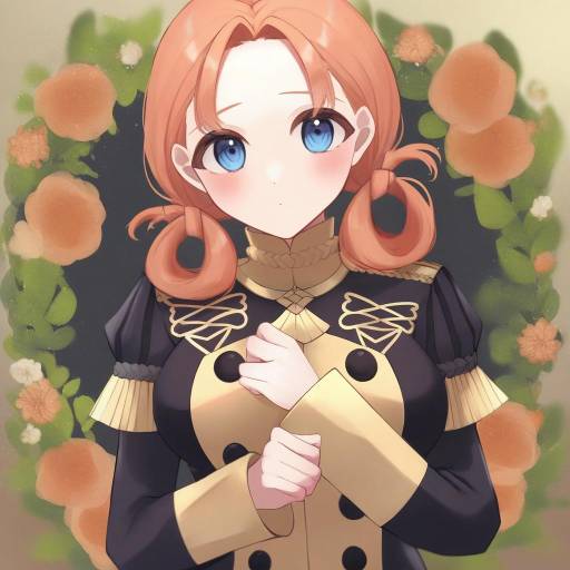 Illustration of Annette fantine dominic, fire emblem in the style of Festa11307070
