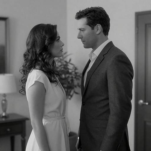 Intimate Black-and-White Couples Photograph