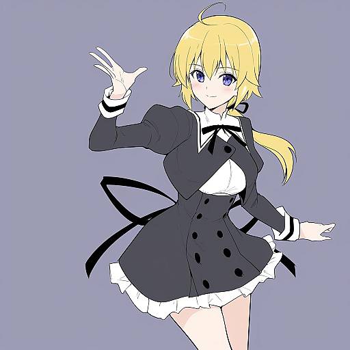 Illustration of Amano soraha, assault lily in the style of Halcon