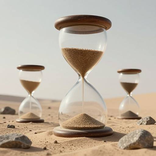 Surreal Inverted Hourglass Landscape