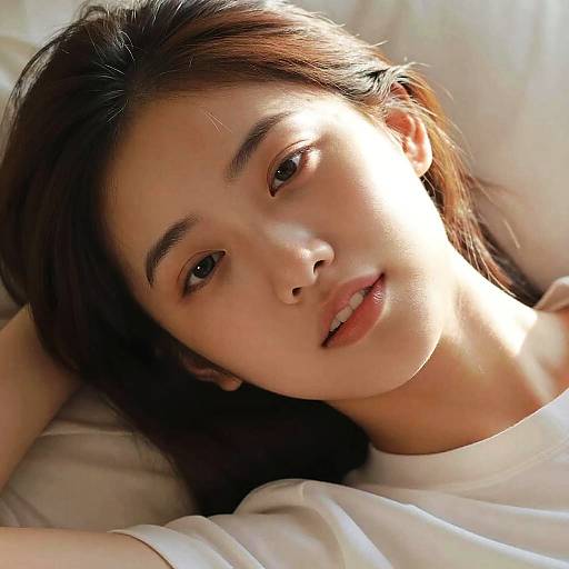 Cinematic Realism of a Joyful Young Woman