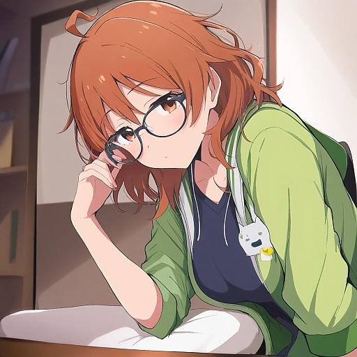 Illustration of Araki hina, idolmaster in the style of Wewe