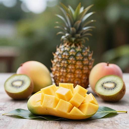 Outdoor Bokeh Tropical Fruit Still Life