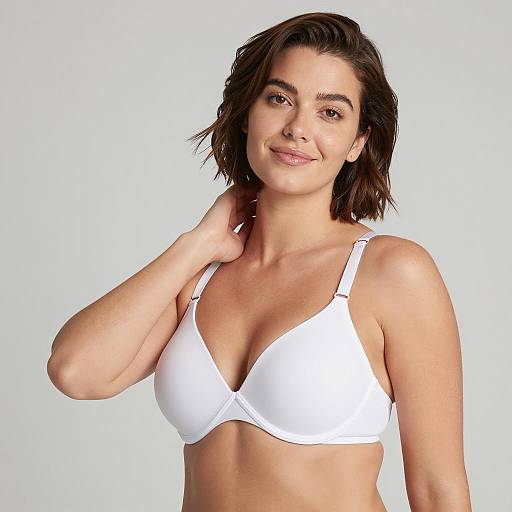 Portrait of a Smiling Woman in White