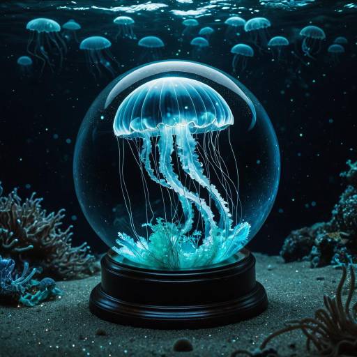 Luminous Jellyfish in a Crystal Ball Luminous Jellyfish in a Crystal Ball