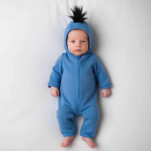 Realistic Eeyore Newborn Costume Boy