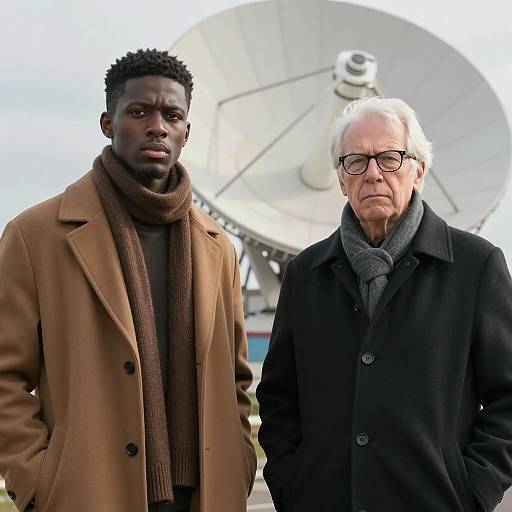 Contrasting Figures in Bright Daylight