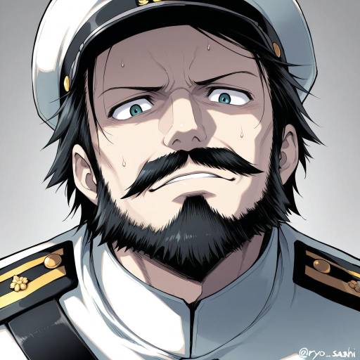 Illustration of Admiral suwabe, kantai collection in the style of Ryo (liver sashi daisuki!)