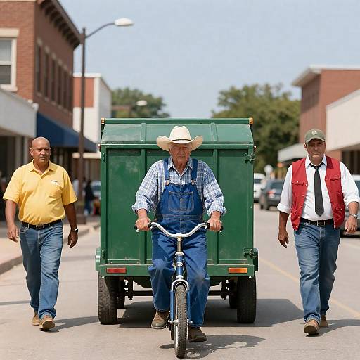 Charming Small Town Street Scene