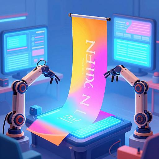 AI Banner Generator in Futuristic Studio