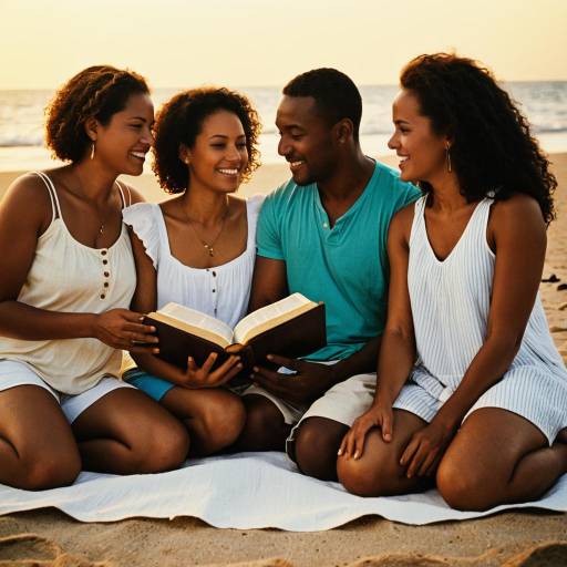 Golden Hour Bible Study on the Beach