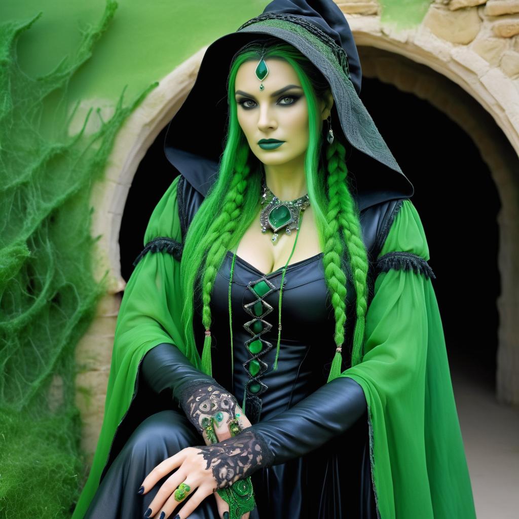 Stunning 8K Wicked Witch Portrait