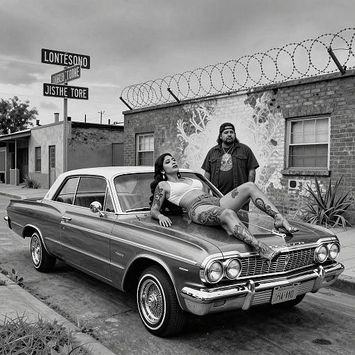 Chicano Art: Latina in Lowrider Scene