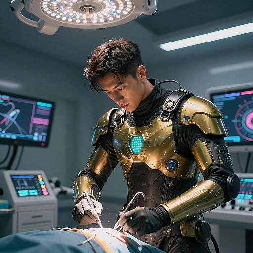 Futuristic Cyber Clinic Street Surgeon