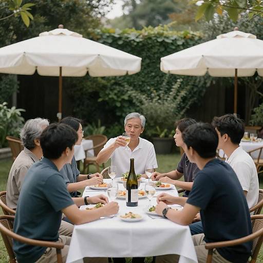 Garden Toast: Outdoor Group Dinner