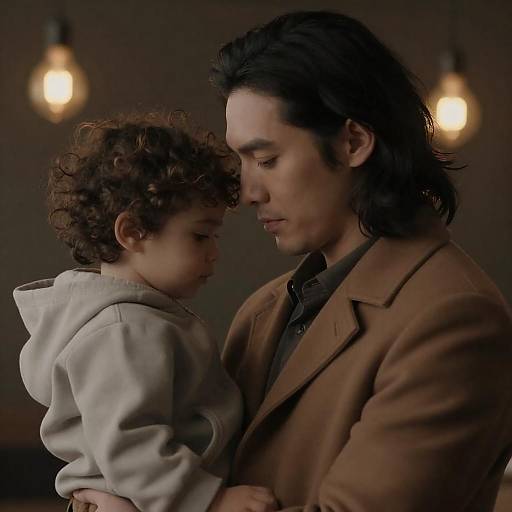 Gentle Bond in Soft Shadowy Light