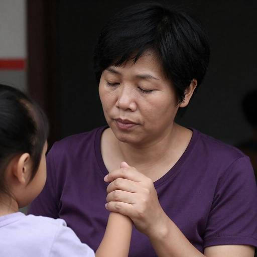 Intimate Moment Between Mother and Child