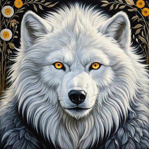 Mystical Yeti Wolf Portrait