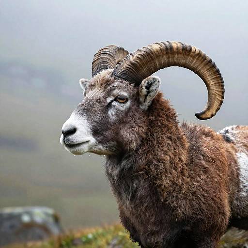 Hyper-realistic Ram Side Profile