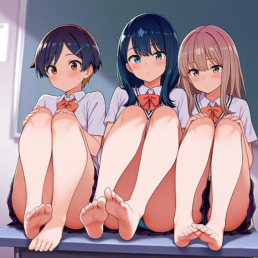 Illustration of Asanaka yomogi, gridman universe in the style of Aomushi (mushamusha)