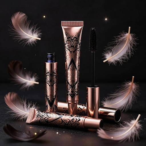 Elegant Mascaras with Intricate Patterns