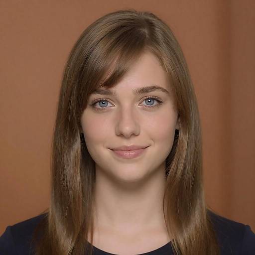 Portrait of a Young Woman with Light Brown Hair