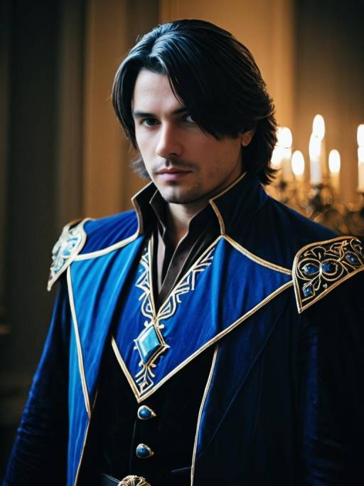 Realistic Man in Dimitri Cosplay Costume
