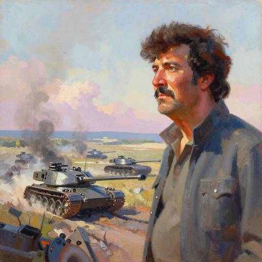 Bob Ross Inspired War Landscape