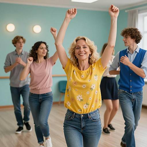 Vibrant Dance Party Captured in Action