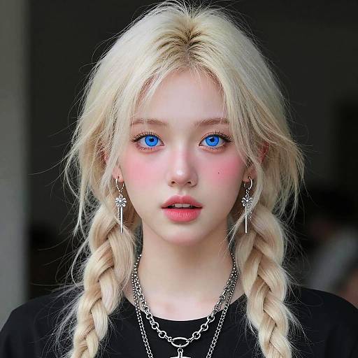 Hyper-Realistic Portrait of Surprised Woman