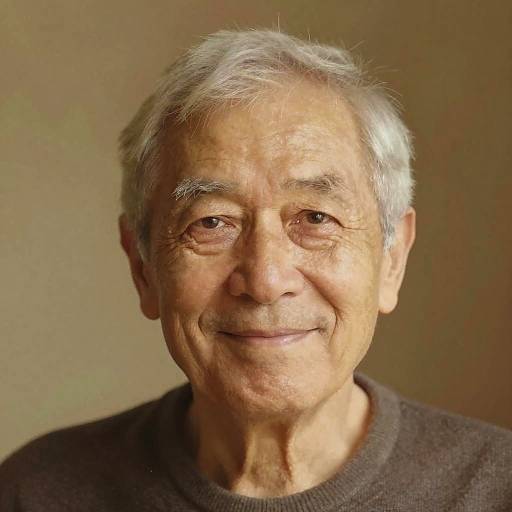 Ethereal Portrait of Elderly Man