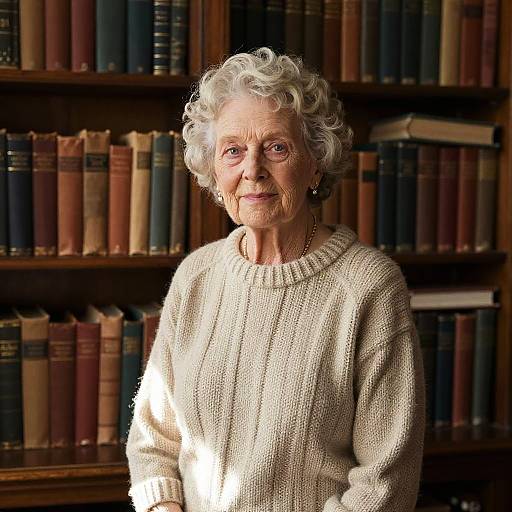 Old Missy Cooper in Vintage Library