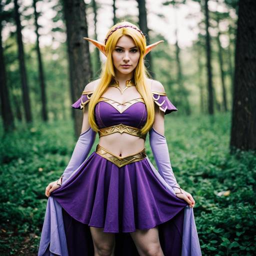 Elf Cosplay in Forest