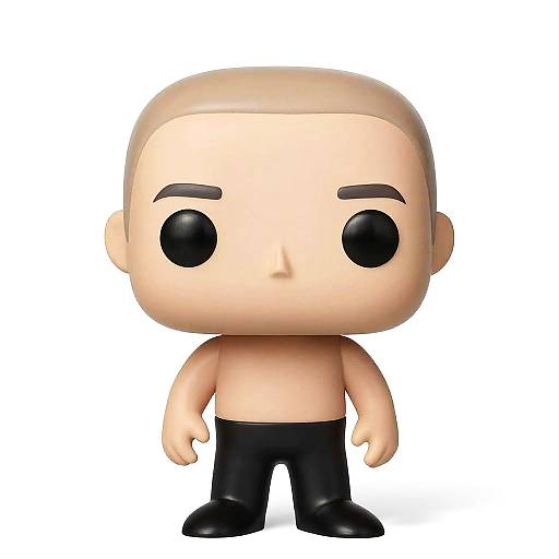 Cute Bald Funko Bobblehead Art