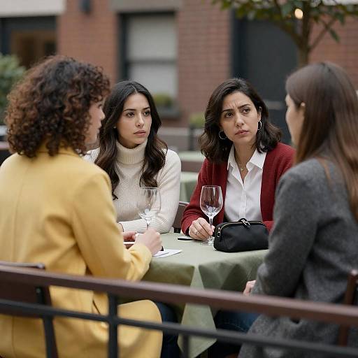 Candid Café Conversations Among Friends