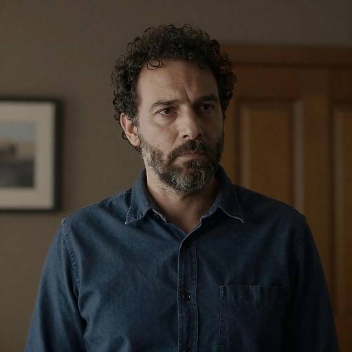 Serious Portrait of Middle-Aged Man