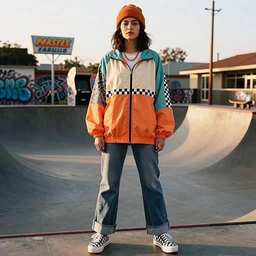 70s Skateboarder Paisley Windbreaker Look