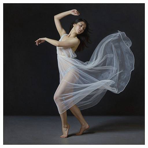 Surreal Painting of Woman Dancing