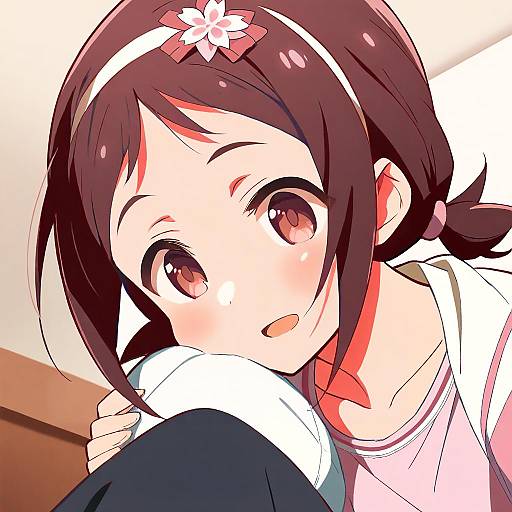 Illustration of Muramatsu sakura, idolmaster in the style of 9law