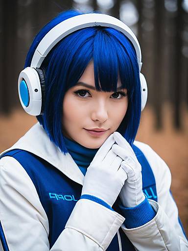 Lifestyle costume photo of Aoi (blue archive). Cosplay clothes