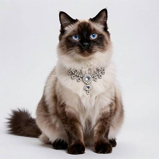 Lavish Portrait of a Ragdoll Cat