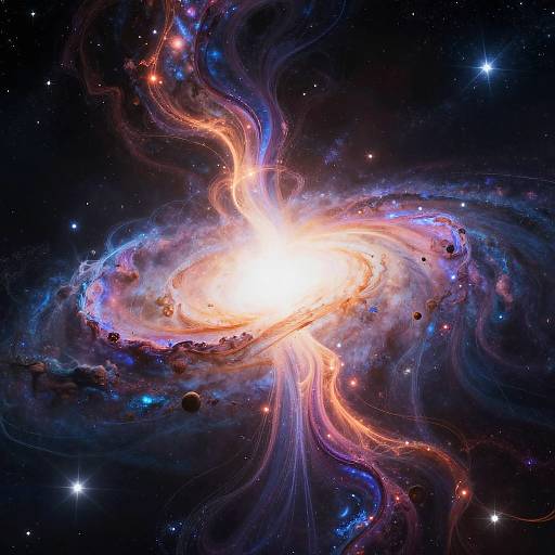 Cosmic Energy Flow in Space Art