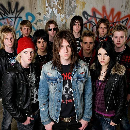 90s Grunge Band Teen Portrait