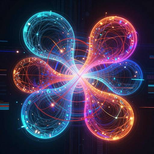 Vibrant Neural Network Abstract Art