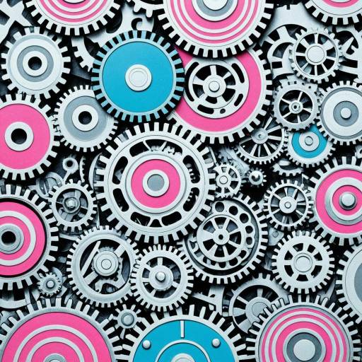 Surreal Vintage Mechanical Gears Pattern