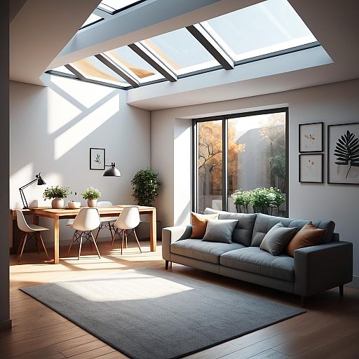 Warm Light in a Modern Cozy Apartment Warm Light in a Modern Cozy Apartment