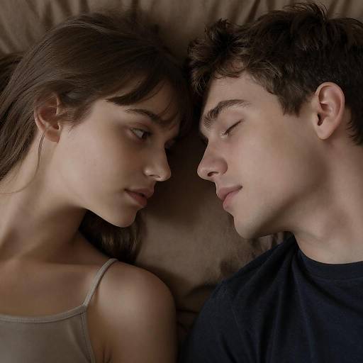 Intimate Moment of a Young Couple