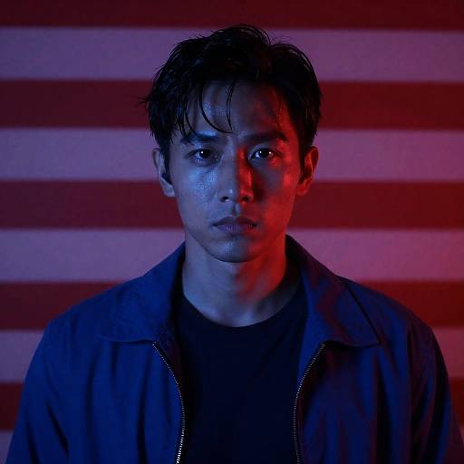 Dramatic Portrait of a Serious Man